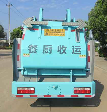 leyu中汽力威牌HLW5090TCA6HF型餐厨垃圾车(图3)