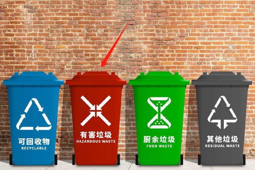 leyu·(中国)官方网站呼和浩特有害垃圾桶颜色和标志图片(图1)
